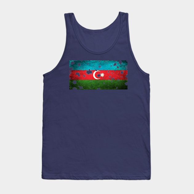 Azerbaijan Flag Grunge Tank Top by Historia